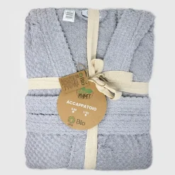 Garnero Arredamenti Accappatoio-Accappatoio bagno in cotone taglia S/M Gobi Grigio