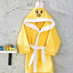 Garnero Arredamenti Accappatoio-Accappatoio con cappuccio bambino taglia 1/2 anni Coniglio Giallo