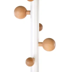 Garnero Arredamenti Appendiabiti E Attaccapanni|Appendiabiti E Attaccapanni-Appendiabiti da ingresso 35x183h cm rovere bianco Yuma