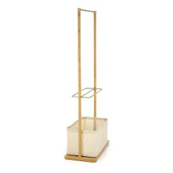 Garnero Arredamenti Appendiabiti E Attaccapanni|Appendiabiti E Attaccapanni-Appendiabiti da ingresso 60x166h cm in bambù tessuto beige oro Yasu