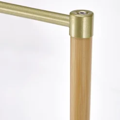 Garnero Arredamenti Appendiabiti E Attaccapanni|Appendiabiti E Attaccapanni-Appendiabiti da ingresso 60x166h cm in bambù tessuto beige oro Yasu