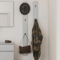 Garnero Arredamenti Appendiabiti E Attaccapanni|Appendiabiti E Attaccapanni-Appendiabiti da parete 13x163h cm Accent Grigio