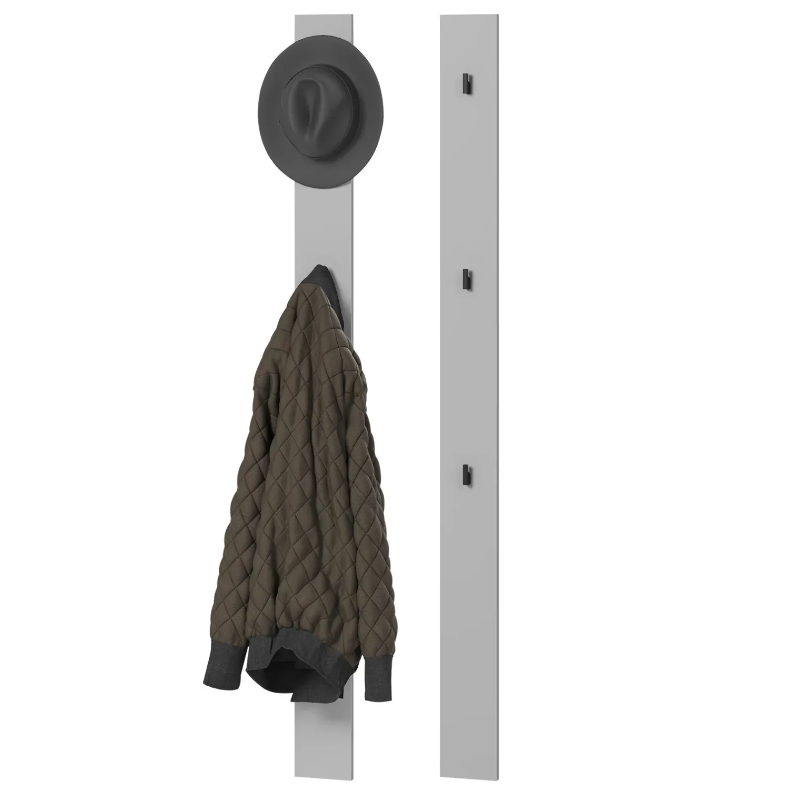 Garnero Arredamenti Appendiabiti E Attaccapanni|Appendiabiti E Attaccapanni-Appendiabiti da parete 13x163h cm Accent Grigio