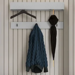 Garnero Arredamenti Appendiabiti E Attaccapanni|Appendiabiti E Attaccapanni-Appendiabiti da parete 92x12h cm Accent Grigio