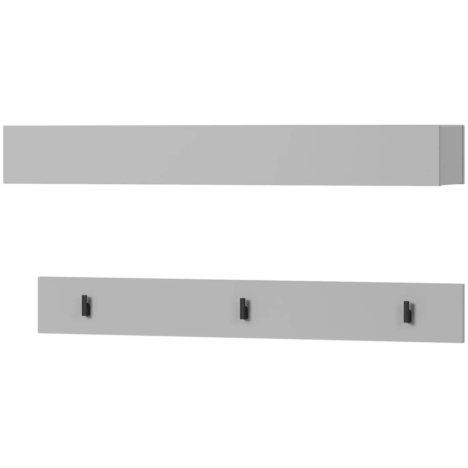 Garnero Arredamenti Appendiabiti E Attaccapanni|Appendiabiti E Attaccapanni-Appendiabiti da parete 92x12h cm Accent Grigio