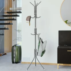 Garnero Arredamenti Appendiabiti E Attaccapanni|Appendiabiti E Attaccapanni-Appendiabiti da terra 35xh175 cm design moderno Elena Grigio