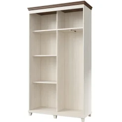 Garnero Arredamenti Armadi E Madie Ingresso|Mobili Ingresso-Armadio ingresso 120X216h cm 2 ante specchio bianco rovere Texel