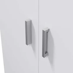 Garnero Arredamenti Armadi E Madie Ingresso|Armadio Ante Battenti-Armadio ingresso 73x180h cm 2 ante battenti multiuso bianco opaco Corie