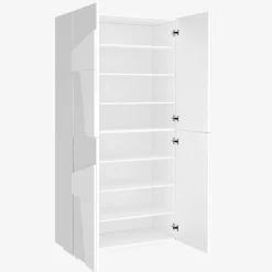 Garnero Arredamenti Scarpiere E Cassepanche|Scarpiere-Armadio scarpiera 80x168h cm 4 ante Zenzero Bianco Lucido