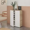 Garnero Arredamenti Scarpiere E Cassepanche|Scarpiere-Armadio scarpiera 72x103h cm 6 ripiani bianco opaco rovere Stil Gihome®