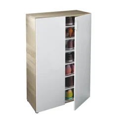 Garnero Arredamenti Scarpiere E Cassepanche|Scarpiere-Armadio scarpiera 72x103h cm 6 ripiani bianco opaco rovere Stil Gihome®