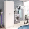 Garnero Arredamenti Scarpiere E Cassepanche|Scarpiere-Armadio scarpiera 59x180h cm 2 ante battenti bianco opaco Easy