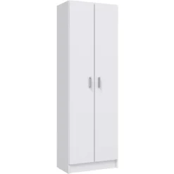 Garnero Arredamenti Scarpiere E Cassepanche|Scarpiere-Armadio scarpiera 59x180h cm 2 ante battenti bianco opaco Easy