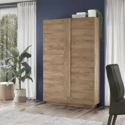 Garnero Arredamenti Armadi Soggiorno|Guardaroba-Armadio soggiorno 120x193h cm 2 ante moderno Alvarez Rovere