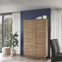 Garnero Arredamenti Armadi Soggiorno|Guardaroba-Armadio soggiorno 120x193h cm 2 ante moderno Alvarez Rovere