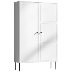 Garnero Arredamenti Armadi Soggiorno|Credenze Moderne-Armadio soggiorno 100x166h cm 2 ante Stark Bianco Opaco