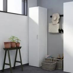 Garnero Arredamenti Armadio Cameretta|Armadio Ante Battenti-Armadio 40x176h cm 1 anta bianco opaco Light Gihome®