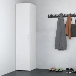 Garnero Arredamenti Armadio Cameretta|Armadio Ante Battenti-Armadio 40x176h cm 1 anta bianco opaco Light Gihome®