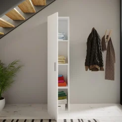 Garnero Arredamenti Armadio Cameretta|Armadio Ante Battenti-Armadio 40x176h cm 1 anta bianco opaco Light Gihome®