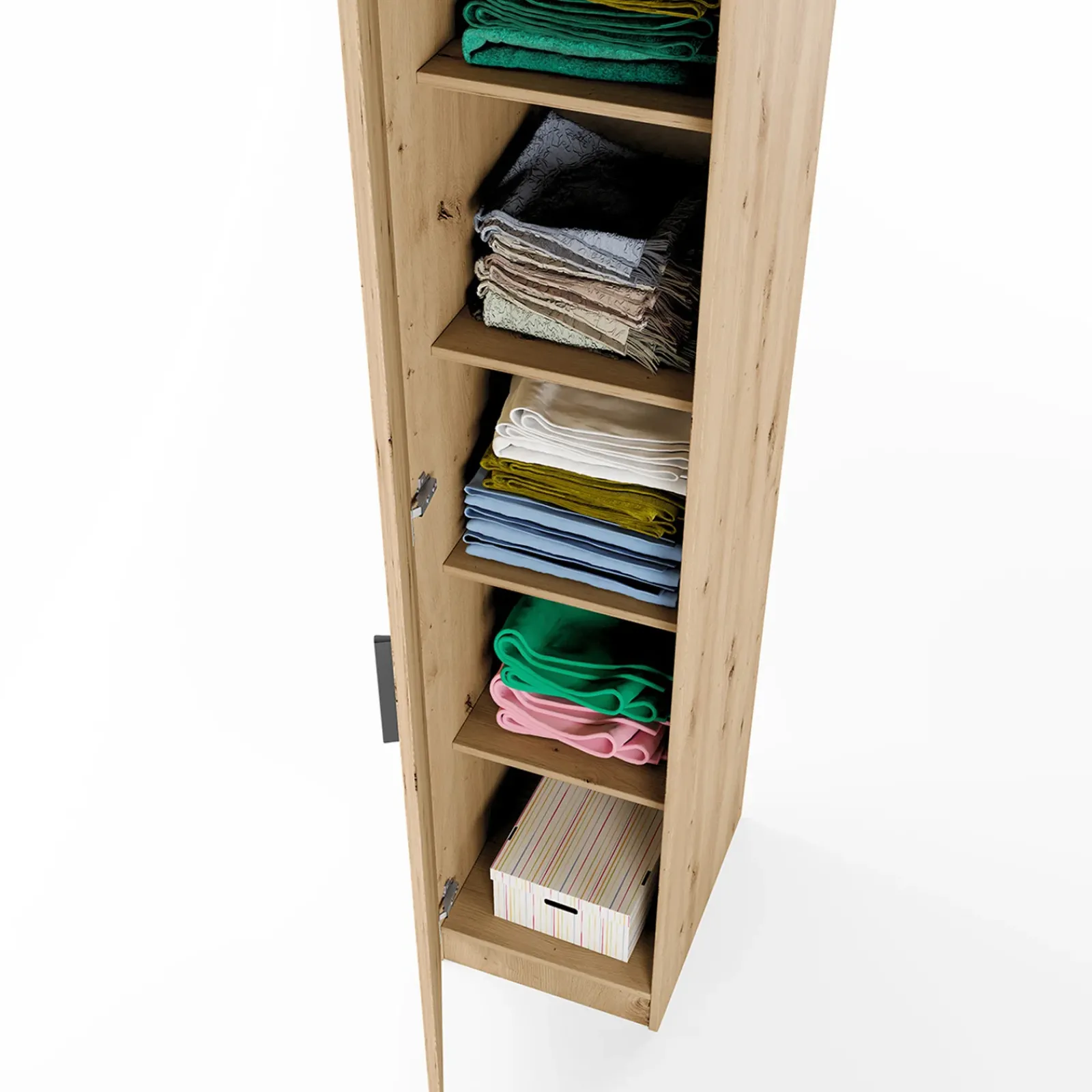 Garnero Arredamenti Armadio Cameretta|Armadio Ante Battenti-Armadio 40x191h cm 1 anta moderno Marzia Rovere Rustico