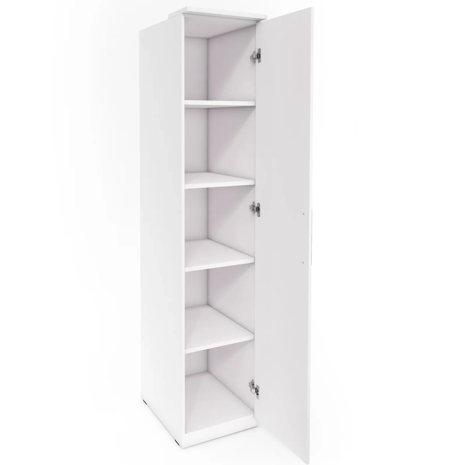 Garnero Arredamenti Armadio Ante Battenti|Guardaroba-Armadio 45x217h cm 1 anta moderno bianco opaco e lucido Naper