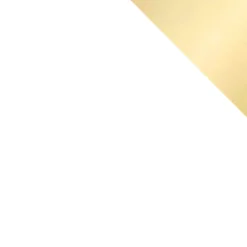 Garnero Arredamenti Armadio Cameretta|Armadio Ante A Specchio-Armadio 100x215h cm 2 ante 1 specchio moderno bianco oro Glammy 2 Bianco Opaco - Oro