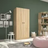 Garnero Arredamenti Armadio Ante Battenti|Guardaroba-Armadio 80x170h cm 2 ante battenti moderno rovere Estelle