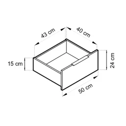 Garnero Arredamenti Armadio Ante Battenti|Guardaroba-Armadio 105x200h cm 2 ante con cassetti cashmere Miller Beige