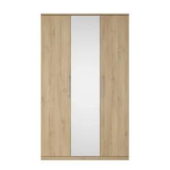 Garnero Arredamenti Armadio Cameretta|Armadio Ante A Specchio-Armadio 121x199h cm 3 ante con specchio Dogliani Rovere