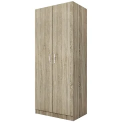 Garnero Arredamenti Armadio Cameretta|Armadio Ante Battenti-Armadio 80x191h cm 2 ante design sonoma Leopardi Rovere