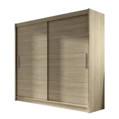 Garnero Arredamenti Armadio Ante Scorrevoli|Guardaroba-Armadio 180x215h cm 2 ante design moderno scorrevoli Aisha Rovere