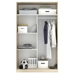 Garnero Arredamenti Armadio Cameretta|Armadio Ante Scorrevoli-Armadio 120x204h cm 2 ante moderno scorrevoli Royal Rovere