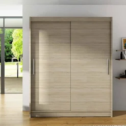 Garnero Arredamenti Armadio Ante Scorrevoli|Guardaroba-Armadio 150x200h cm 2 ante moderno scorrevoli design Vilma Rovere