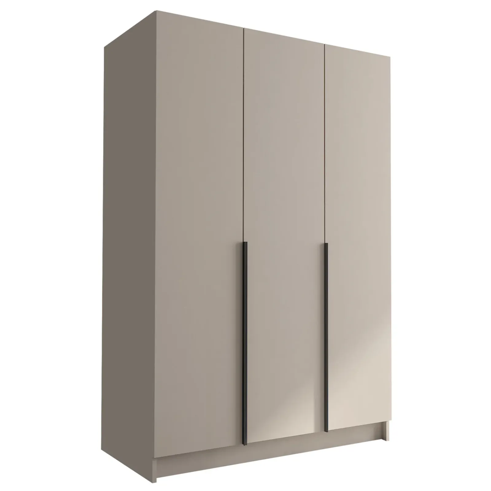 Garnero Arredamenti Armadio Cameretta|Armadio Ante Battenti-Armadio 150x215h cm 3 ante moderno beige nero Glammy 3 Beige - Nero