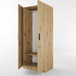 Garnero Arredamenti Armadio Cameretta|Armadio Ante Battenti-Armadio 80x191h cm 2 ante moderno Ilario Rovere Rustico