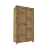 Garnero Arredamenti Armadio Ante Battenti|Guardaroba-Armadio 100x186h cm 2 ante quercia Clyde