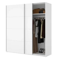 Garnero Arredamenti Armadio Cameretta|Armadio Ante Scorrevoli-Armadio 180x204h cm 2 ante scorrevoli bianco lucido Royal