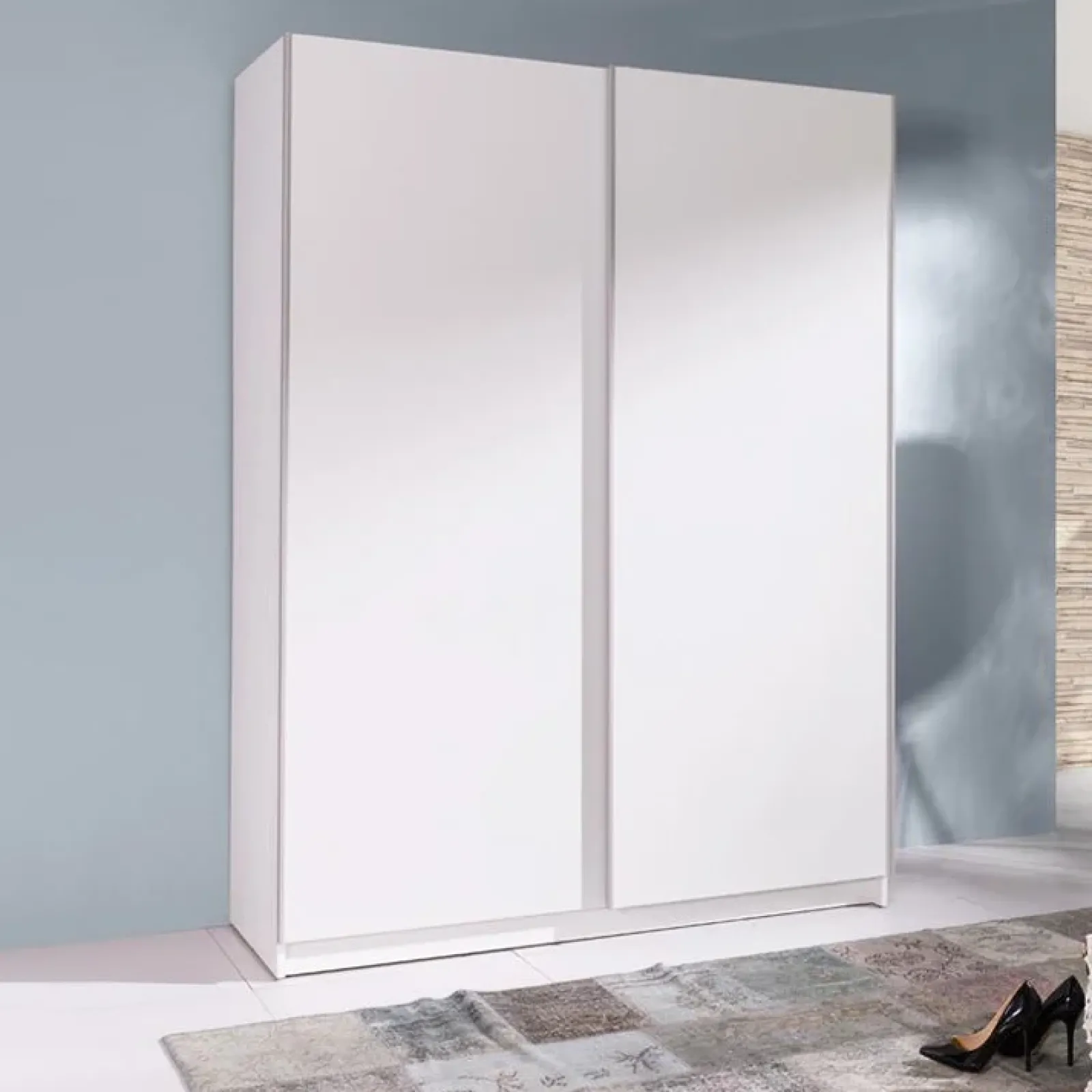 Garnero Arredamenti Armadio Cameretta|Armadio Ante Scorrevoli-Armadio 150x206h cm 2 ante scorrevoli bianco Clara Gihome®