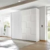 Garnero Arredamenti Armadio Cameretta|Armadio Ante Scorrevoli-Armadio 243x230h cm 2 ante scorrevoli bianco opaco Obsession Enjoy