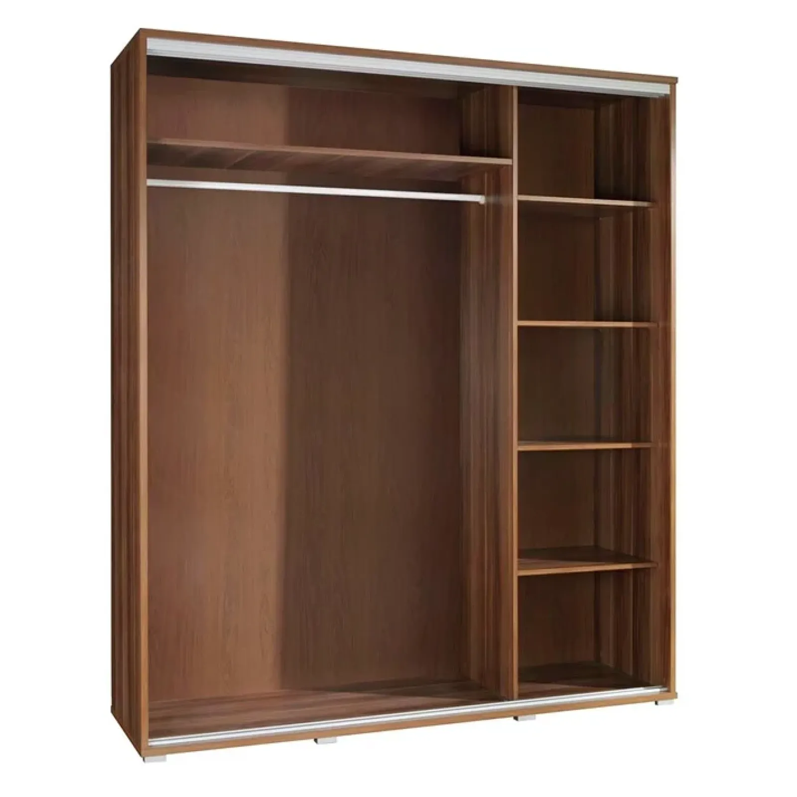 Garnero Arredamenti Armadio Ante Scorrevoli|Guardaroba-Armadio 155x215h cm 2 ante scorrevoli moderno Eliot Stampa Fenicottero