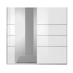Garnero Arredamenti Armadio Ante A Specchio|Armadio Ante Scorrevoli-Armadio 180x210h cm 2 ante scorrevoli con specchio bianco lucido Marcus Gihome®