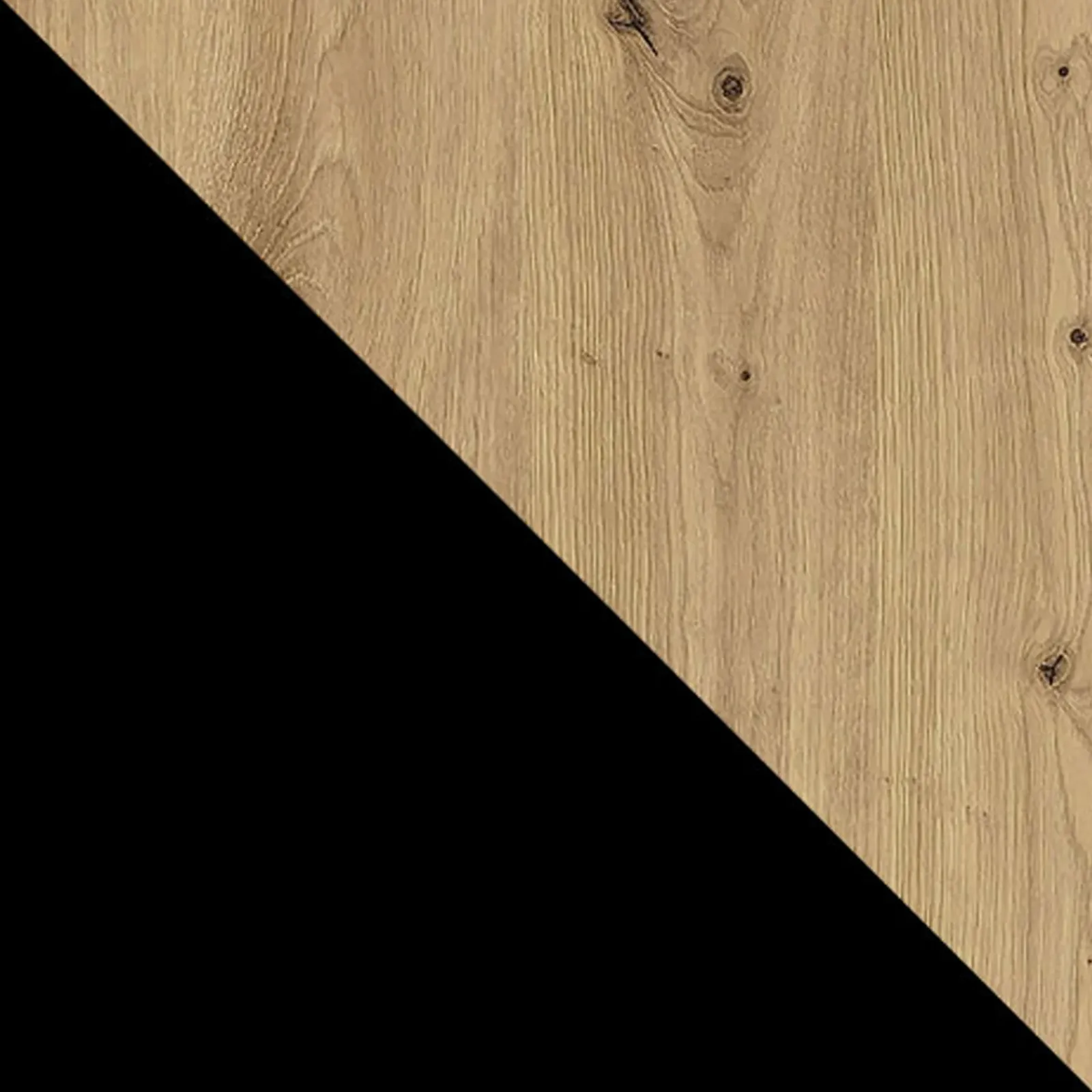 Garnero Arredamenti Armadio Ante Scorrevoli-Armadio 200x215h cm 2 ante scorrevoli con specchio rovere nero opaco Silven Rovere - Nero opaco