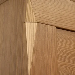 Garnero Arredamenti Armadio Ante A Specchio|Armadio Ante Battenti-Armadio 144x202h cm 3 ante specchio rovere scuro Lucca