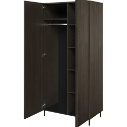 Garnero Arredamenti Armadi E Madie Ingresso|Armadio Ante Battenti-Armadio 92x196h cm 2 ante wengè Blackwood