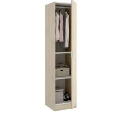 Garnero Arredamenti Armadio Ante Battenti|Guardaroba-Armadio 41x184h cm con barra appendiabiti legno Juan Rovere
