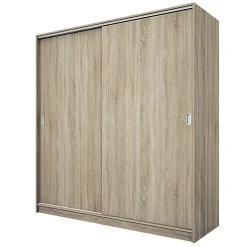 Garnero Arredamenti Armadio Cameretta|Armadio Ante Scorrevoli-Armadio 180x191h cm scorrevole moderno sonoma Morante Rovere