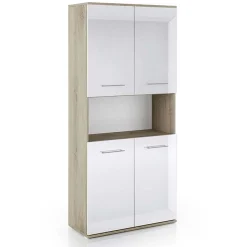 Garnero Arredamenti Arredo Ufficio Completo-Arredo ufficio completo moderno rovere antracite lucido Time 13