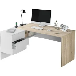 Garnero Arredamenti Arredo Ufficio Completo-Arredo ufficio completo moderno bianco opaco rovere natura Work 1