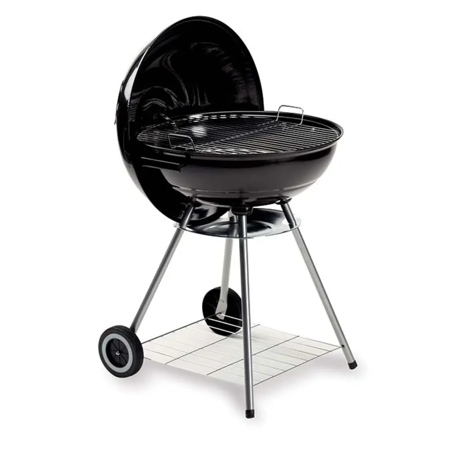 Garnero Arredamenti Barbecue Da Giardino-Barbecue a carbonella da giardino con ruote 45x73cm acciaio Cupola