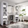 Garnero Arredamenti Cabine Armadio-Cabina armadio 200x185h cm 10 ripiani 2 cassetti allungabile bianco Martin